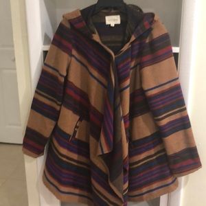 Stripe poncho